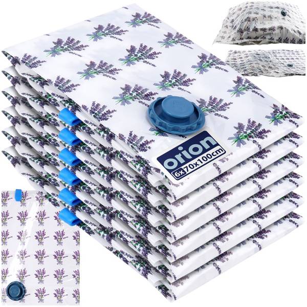 Vakuumbeutel 6er Set SET566 Weiß - Kunststoff - 70 x 2 x 100 cm