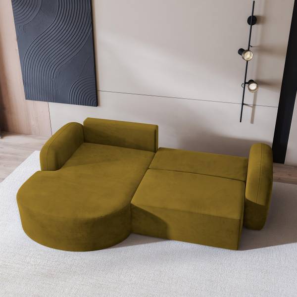 Ecksofa AMILIA M Gelb