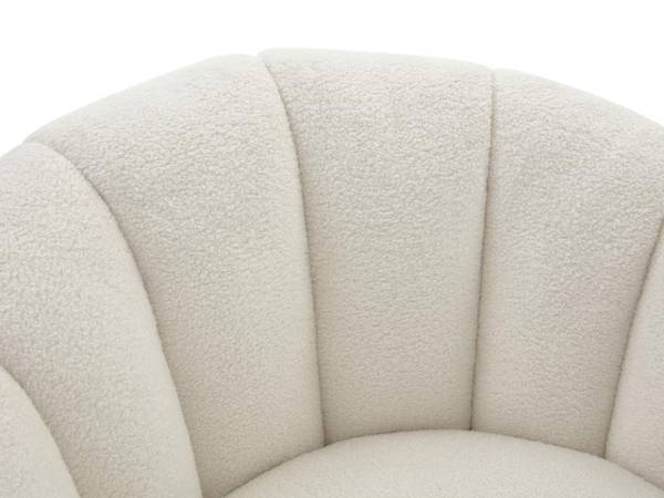 Sessel mit gerader Rückenlehne COSSATO Weiß - Textil - 96 x 65 x 96 cm