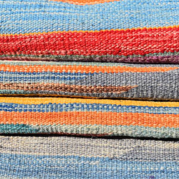 Tapis kilim PESHAWAR E Fourrure véritable - 203 x 1 x 295 cm