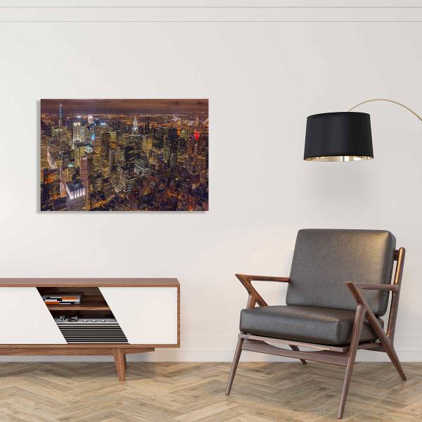 Tableau deco Night Life 60 x 40 x 1 cm - Métal