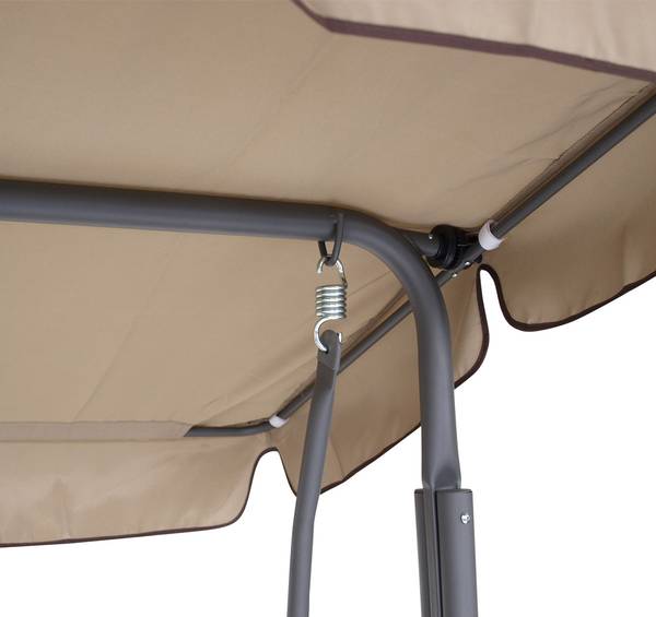 Dachplane für Hollywoodschaukel FLORIDA Beige - Polyester - 170 x 1 x 110 cm