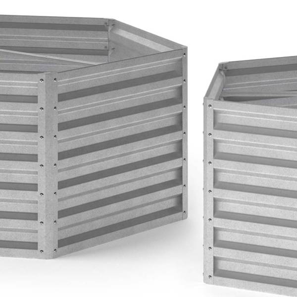 Hochbeet  39660 Silber / Grau - Silbergrau