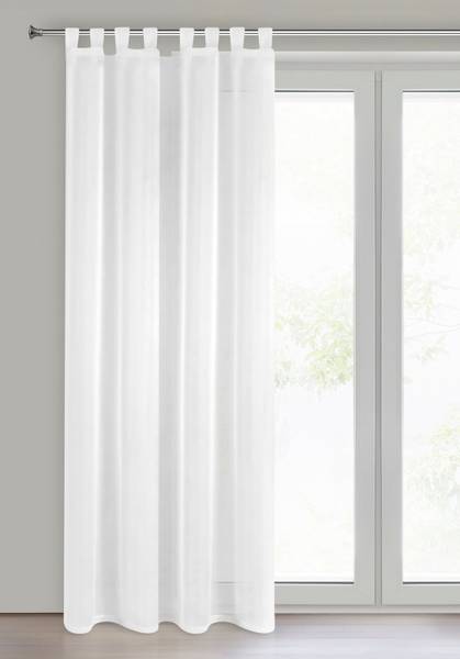 Gardine LUCY Weiß - Textil - 140 x 1 x 250 cm