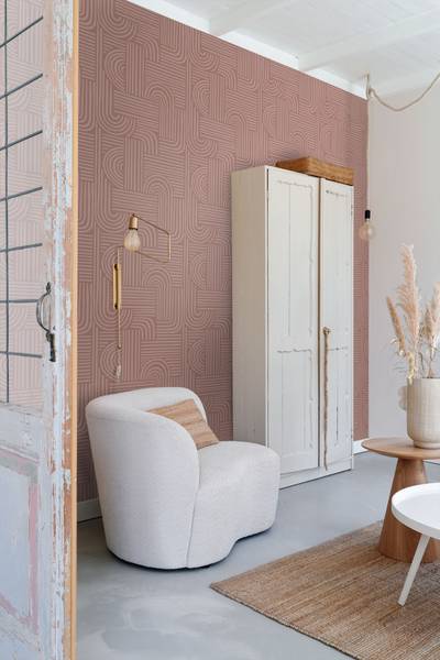 Tapete 131489 Pink - Papier - 50 x 900 x 50 cm