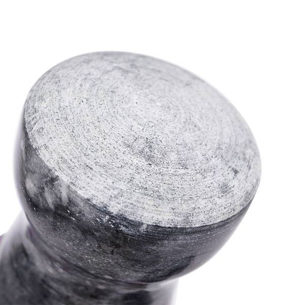 Mörser mit Stößel 259128 Grau - Granit - 11 x 11 x 11 cm