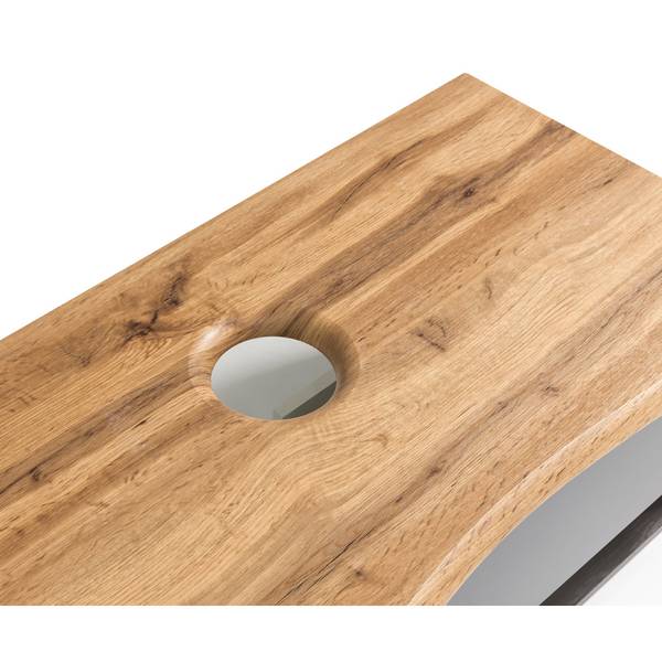 Badmöbel-Set VIDAGO-03-2 3er-Set Braun - Holzwerkstoff - 156 x 200 x 52 cm