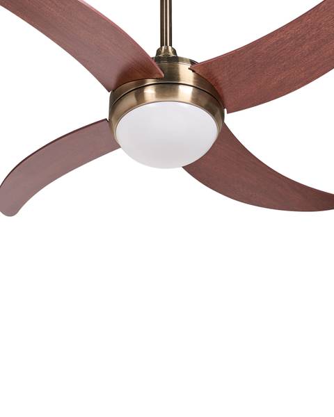 Deckenventilator CHACANA 2-tlg Braun - Metall - 132 x 53 x 132 cm