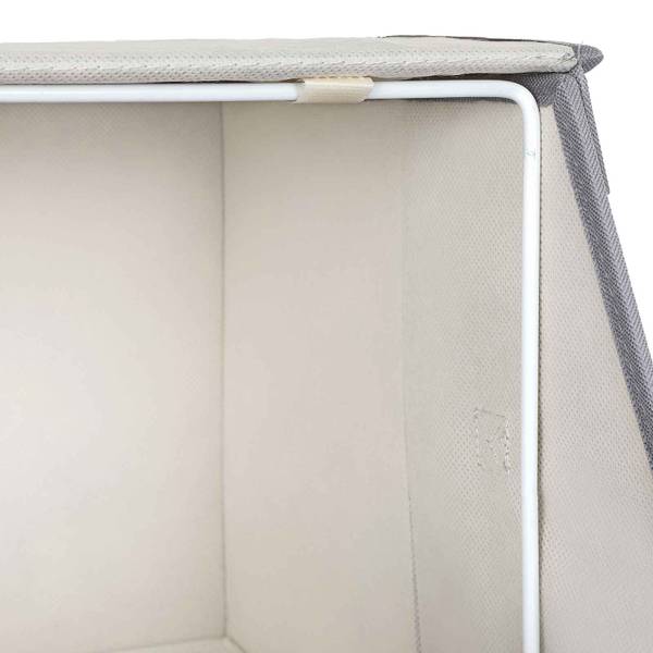2er-Set Aufbewahrungsbox Faltbox Malabo Grau - Textil - 25 x 35 x 38 cm