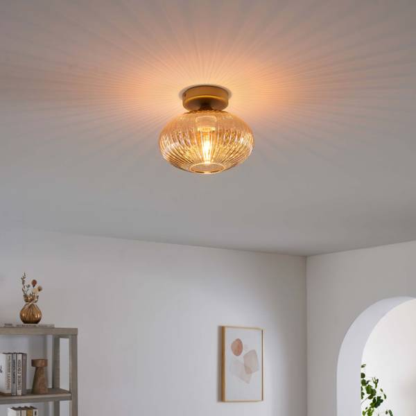 Wandleuchte Ambrine Gold - Metall - 24 x 24 x 20 cm