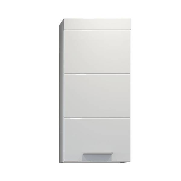 Badkamerkastje Devon wit - deels massief hout - 35 x 75 x 16 cm