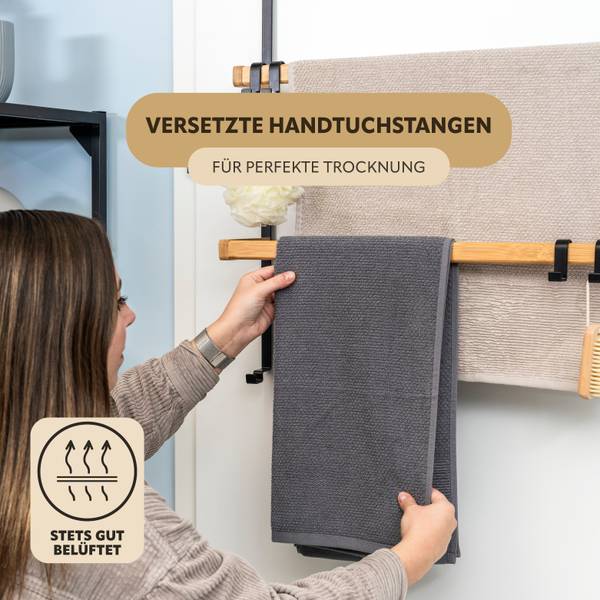 Türhängeregal 93666 Schwarz