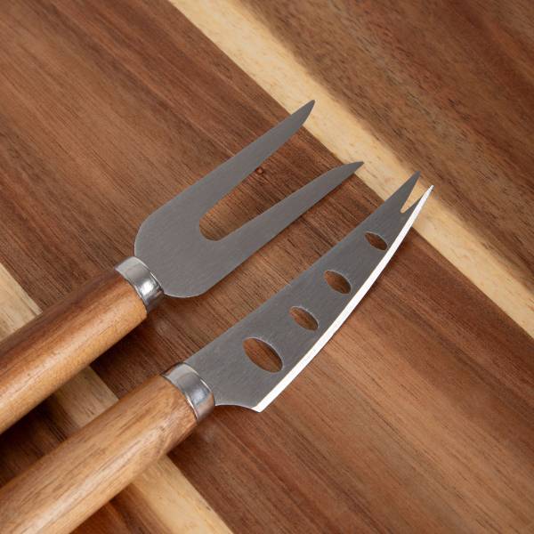 Servierbrett MOOKA 3-tlg Braun - Holz teilmassiv - 31 x 2 x 31 cm