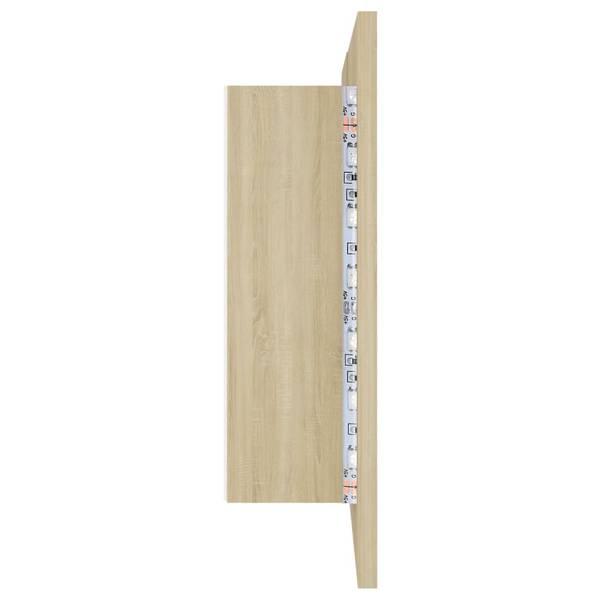 LED-Spiegelschrank 3008765_de Braun - Holzwerkstoff - 12 x 45 x 80 cm