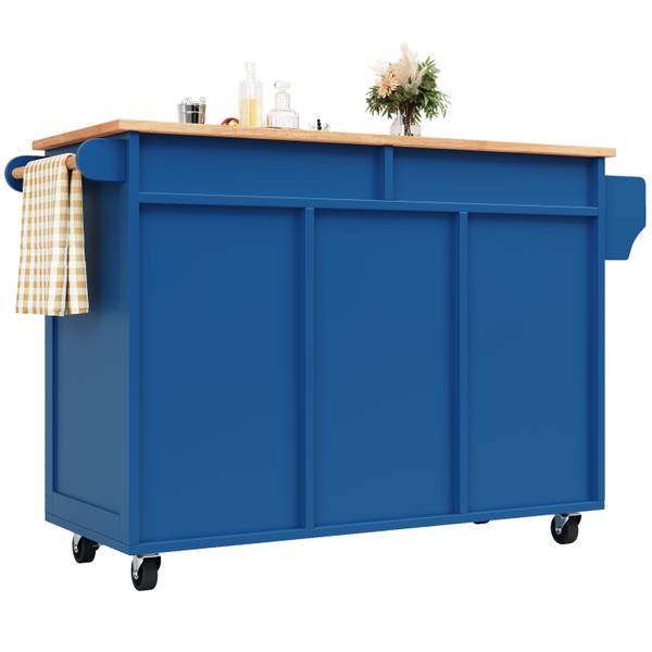 Keukeneiland  Hestia Ⅰ blauw - hout