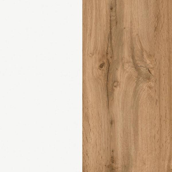 Badmöbel-Set VASTO-03-43 3er-Set Weiß - Spiegelglas - 165 x 200 x 35 cm