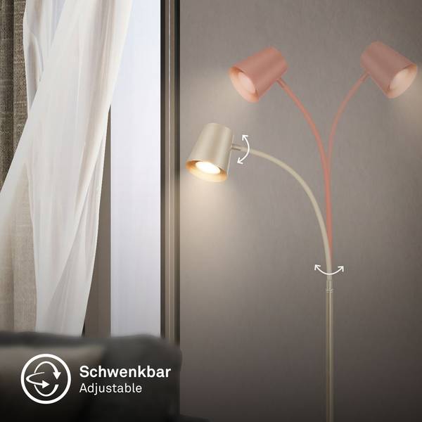 Stehlampe Skriva Grau