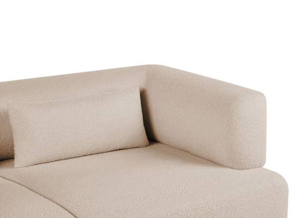 Sofa MOVIK 3-tlg Beige - Braun - Dunkelbraun