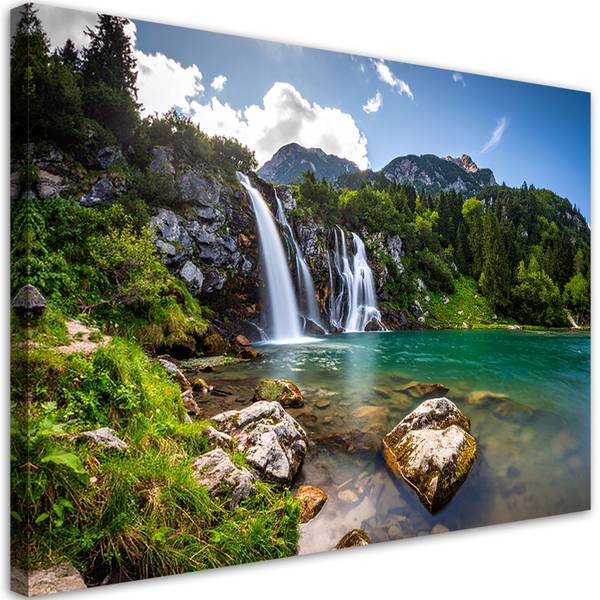 Wandbild Fluss 60 x 40 cm