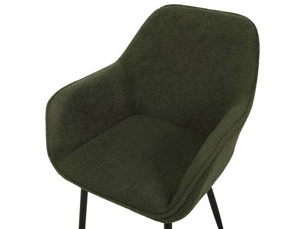 Stuhl ALDEN 2-tlg Schwarz - Dunkelgrün - Grün