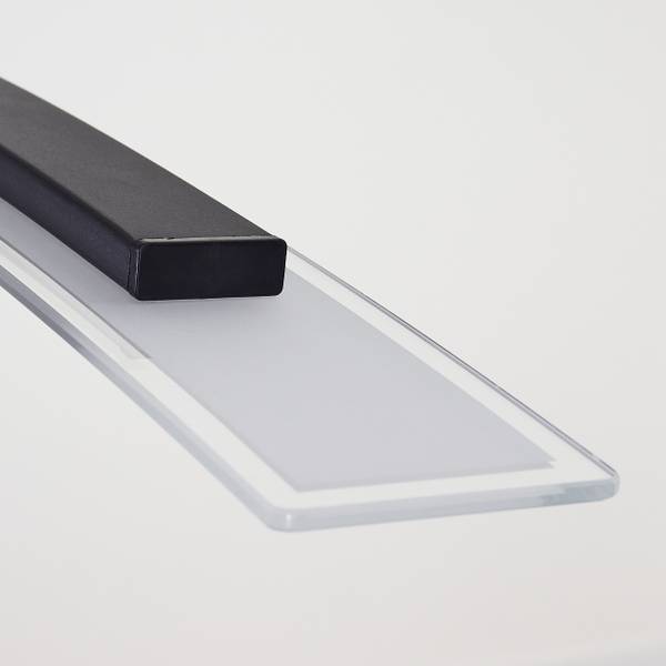 Pendelleuchte Silvi Schwarz - Durchsichtig - Weiß