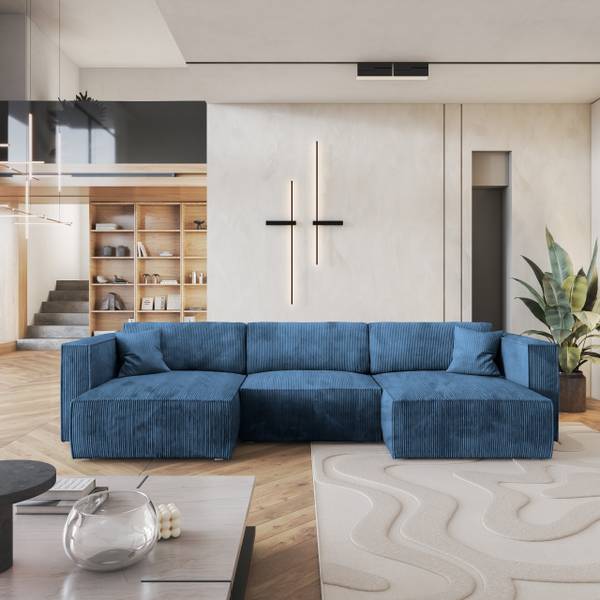 Ecksofa SARMO P Blau