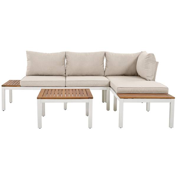 Gartensitzgruppen FluxIque 3er-Set Beige - Metall