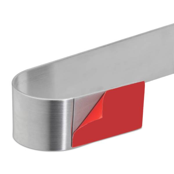 Handtuchhalter ohne Bohren Edelstahl Silber - Metall - 45 x 6 x 6 cm