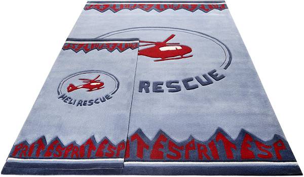 Kinderteppich Heli Rescue 120 x 180 cm