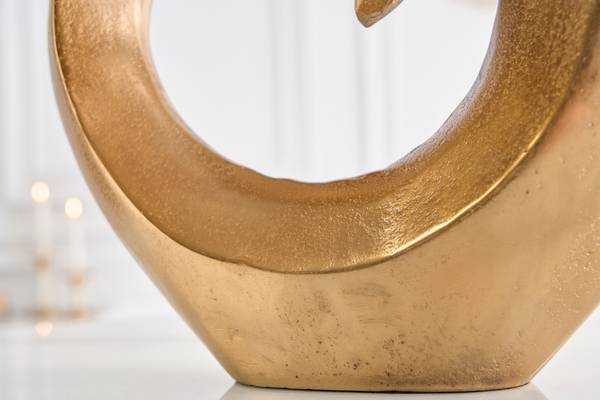 Vase WAVE Gold - Aluminium - 26 x 47 x 8 cm