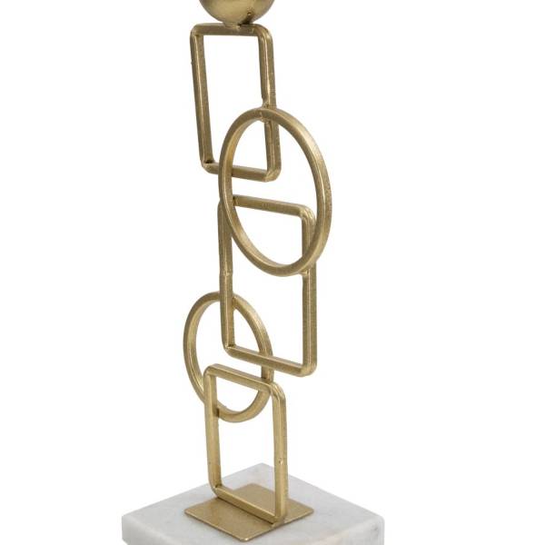 Kerzenständer VKH343 Gold - Metall - 13 x 32 x 10 cm