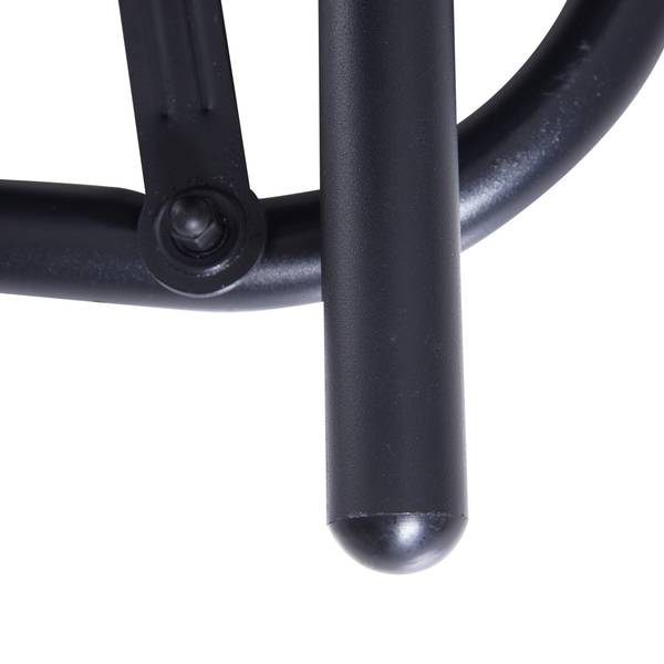 2-Sitzer Gartenbank BB3522 Schwarz - Metall - 56 x 18 x 118 cm