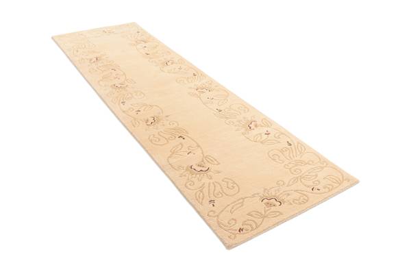 Läufer Teppich Darya CDLXXVI Braun - Wolle - 81 x 1 x 300 cm