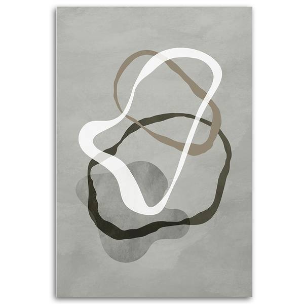 Wandbild abstrakte linien im boho-stil 40 x 60 cm