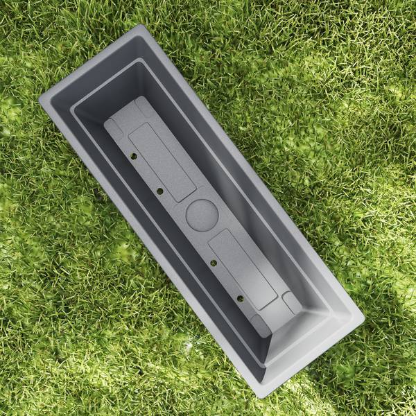 Pflanztöpfe 84H-256V00GY Grau - Kunststoff - 21 x 16 x 59 cm