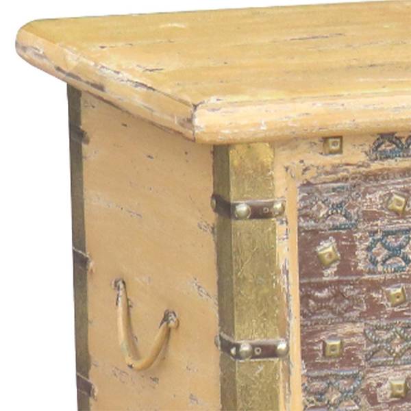 Aufbewahrungstruhe 4523319257 Massivholz - 90 x 45 x 40 cm