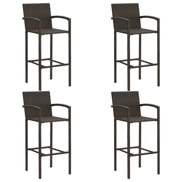 Bar de jardin 3011732-2 (lot de 5) Marron - Polyéthylène - 76 x 106 x 76 cm