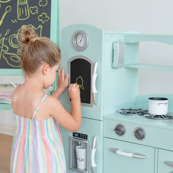 Kinder spielen Küche TD-11414M Grün - Massivholz - 30 x 94 x 98 cm