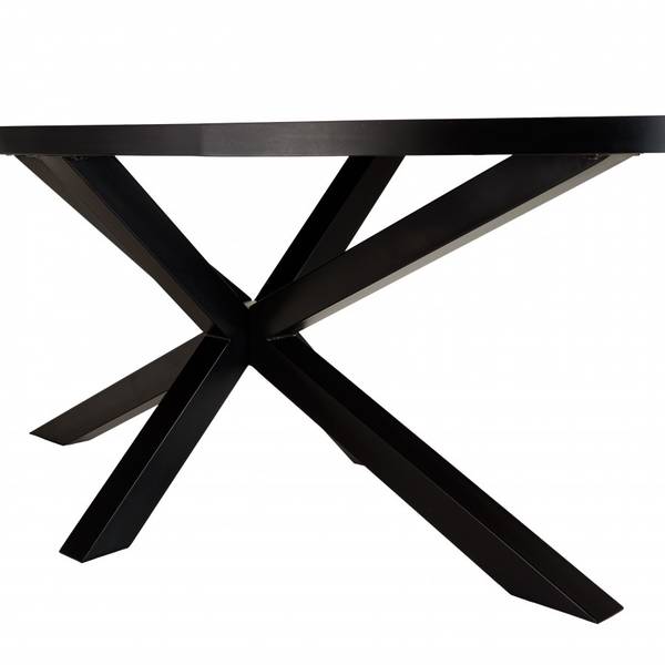 Esstisch BASILE Schwarz - Metall - 110 x 76 x 220 cm