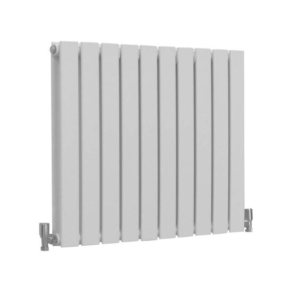 Flachheizkörper - klein Weiß - Breite: 70 cm