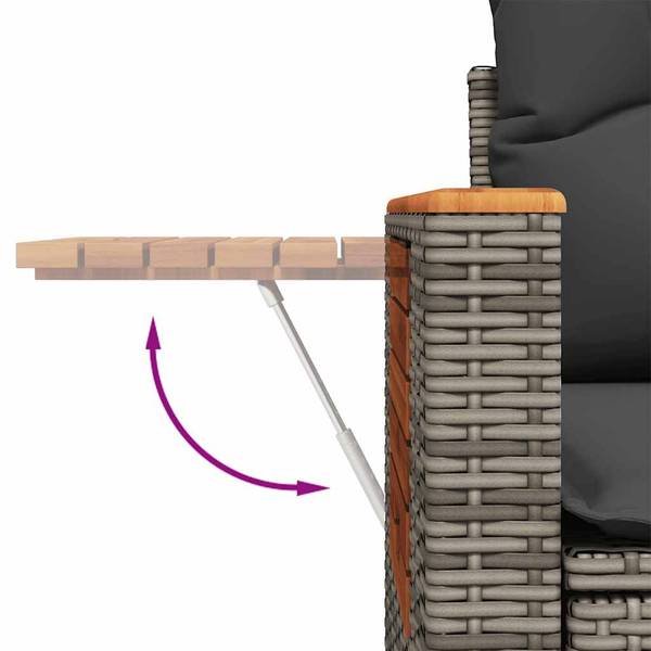 Garten-Lounge-Set 3036580-4 (8-teilig) Grau
