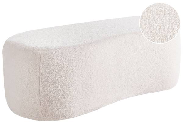 Bettbank BAYARD Weiß - Naturfaser - 115 x 43 x 56 cm