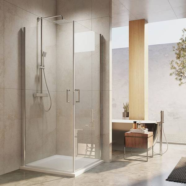 Eckeinstieg Duschkabine FPD80EH+FPD90EH 90 x 90 cm
