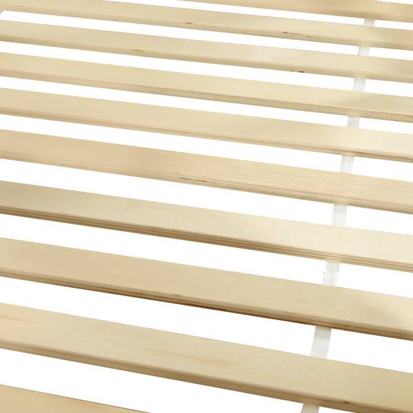 Etagenbett Huda Weiß - Holzwerkstoff - Massivholz - 111 x 192 x 205 cm
