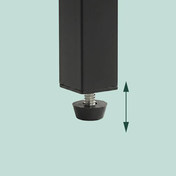 Couchtisch mit Ablage Materialmix Schwarz