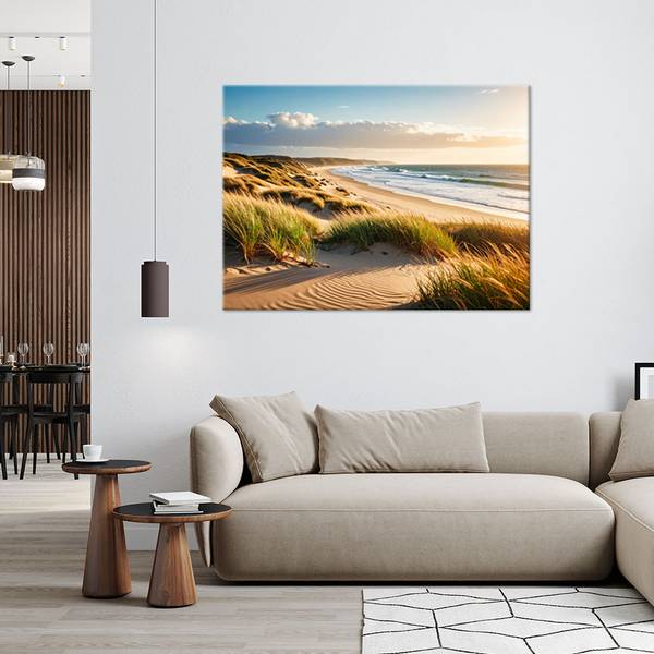 Canvas schilderij Strand 120 x 80 cm