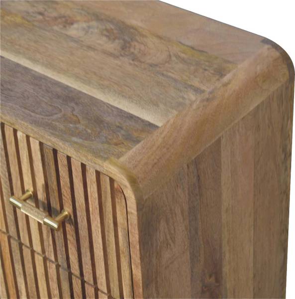 Kommode Metropolitan Beige - Mango - Messing - 70 x 79 x 35 cm