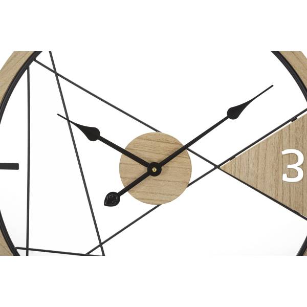 Klokken VK8681847405948 zwart - staal - 60 x 60 x 3 cm