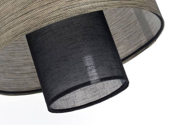 Hängeleuchte Twin Beige - Schwarz