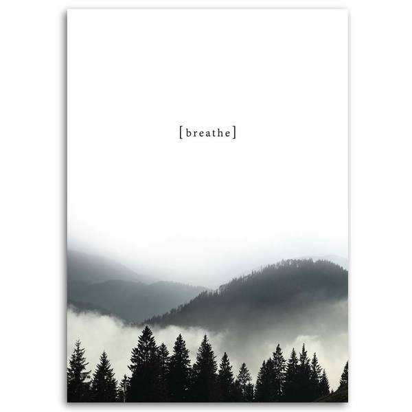 Wandbild Berge 40 x 60 cm